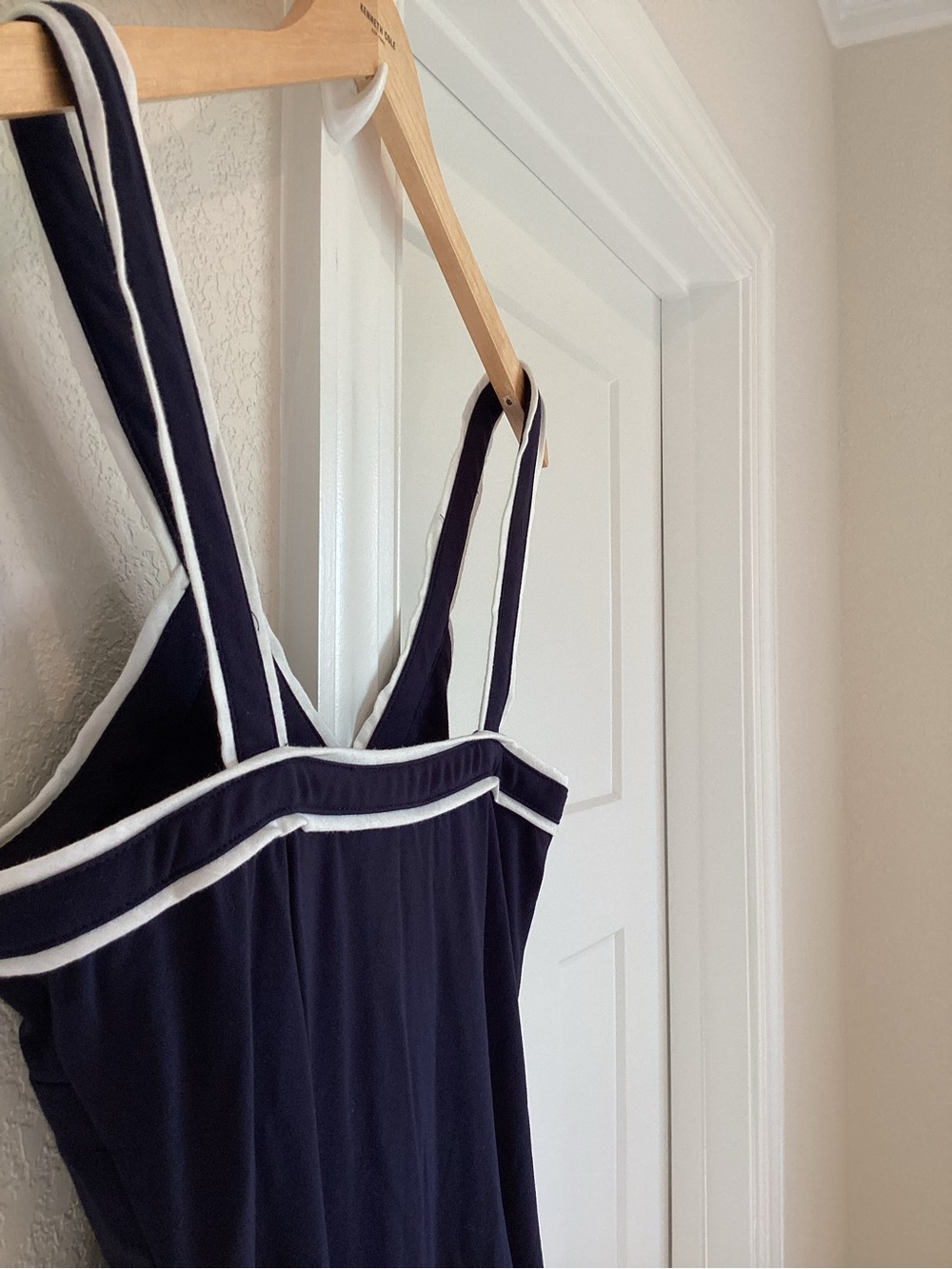 Anthropologie Button Front Long Line Shirt Maeve New Small Navy Blue - Picture 11 of 14